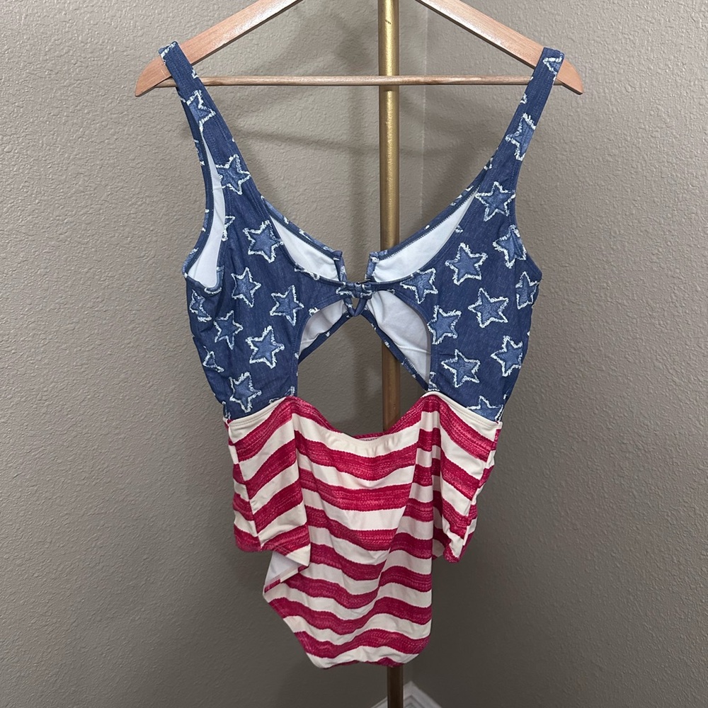 True Craft American Flag One-Piece Swimsuit - Picture 2 of 4